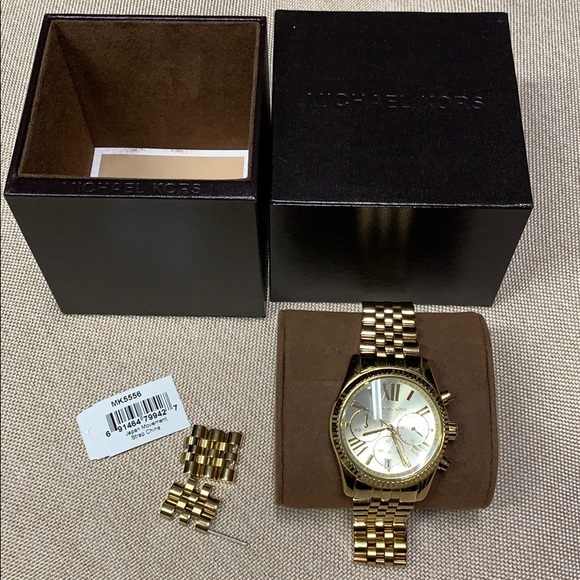 Michael Kors Gold Tone Lexington 